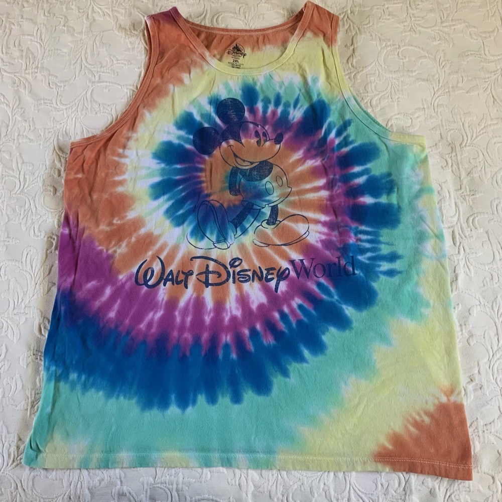 Walt Disney World Tie-Dyed 2XL tank top